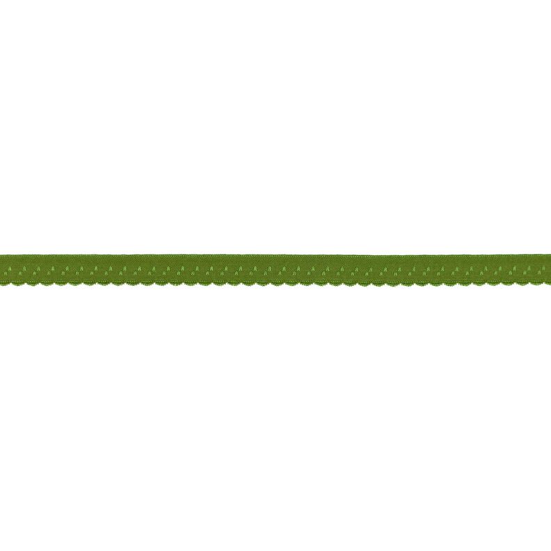 Bande à border élastique Dentelle [12 mm] – olive,  image number 1