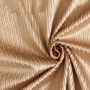 Velours côtelé stretch en coton-viscose mélangé, uni – beige, 