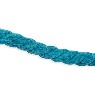 Cordelette en coton [ Ø 8 mm ] – bleu turquoise, 