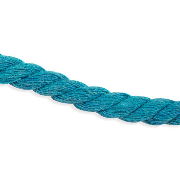 Cordelette en coton [ Ø 8 mm ] – bleu turquoise,  image number 1