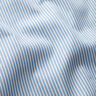 Tissu stretch pour chemise à fines rayures – blanc/bleu clair,  thumbnail number 2
