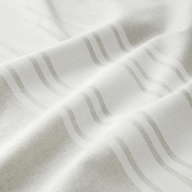 Tissu de décoration Panama Blockstreifen – carmin/gris brume, image number 2
