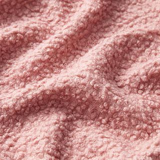 Maille bouclée unie – vieux rose clair, 