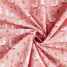 Popeline coton Oies dans un pré – rose,  thumbnail number 3