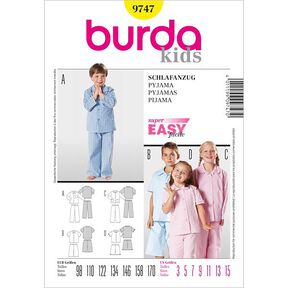 Pyjama enfant, Burda 9747, 