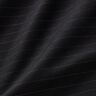 Tissu de coton à fines rayures horizontales – noir,  thumbnail number 2