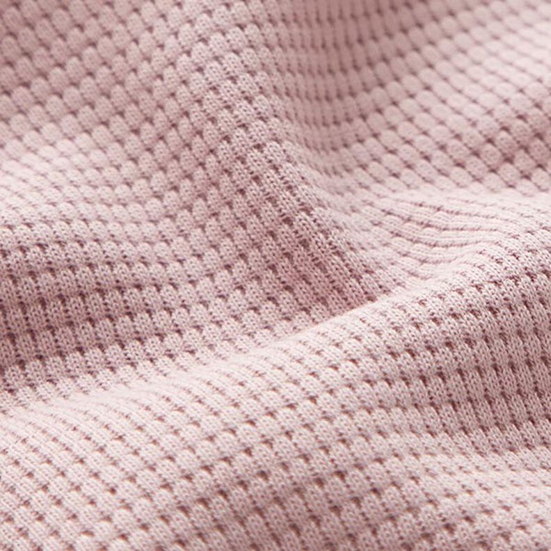 Mini Jersey de coton gaufré uni – vieux rose, image number 3
