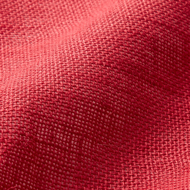 Tissu de décoration Jute Uni 150 cm – rouge,  image number 3