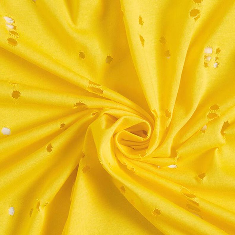 Jersey coton destroyed – jaune citron,  image number 4