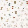 Tissu double gaze de coton Animaux de la forêt Impression numérique | Poppy Fabrics – blanc/terre,  thumbnail number 4