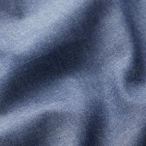 Chambray coton aspect jean – bleu marine, 