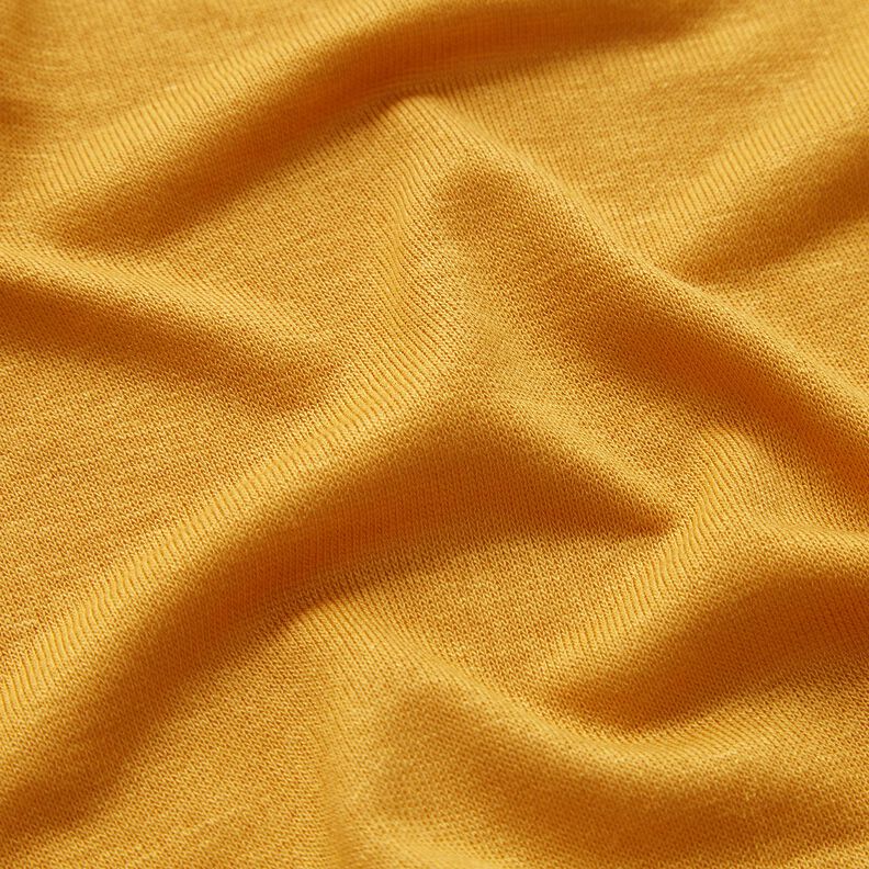 Jersey d’été léger en viscose – jaune curry,  image number 2