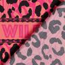Viscose Voile Bordure motif lion et fleurs Panel – rose vif/orange,  thumbnail number 5