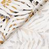 Tissu viscose feuilles de palmier estivales – blanc/moutarde,  thumbnail number 4