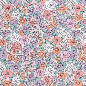 GOTS Popeline coton Prairie fleurie | Poppy Fabrics – nature, 