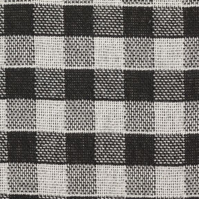 Tissu pour manteau &agrave; double carreaux &ndash; noir/blanc, 