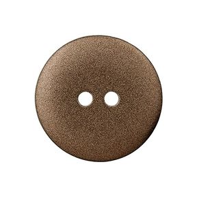 Bouton en polyester Metallic 2 trous – marron, 