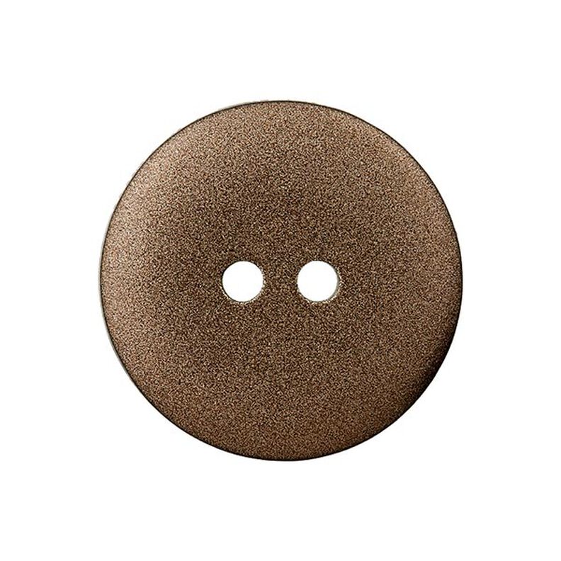 Bouton en polyester Metallic 2 trous – marron, image number 1