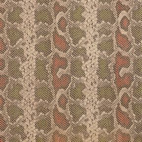 Similicuir aspect serpent – beige/olive foncé, 