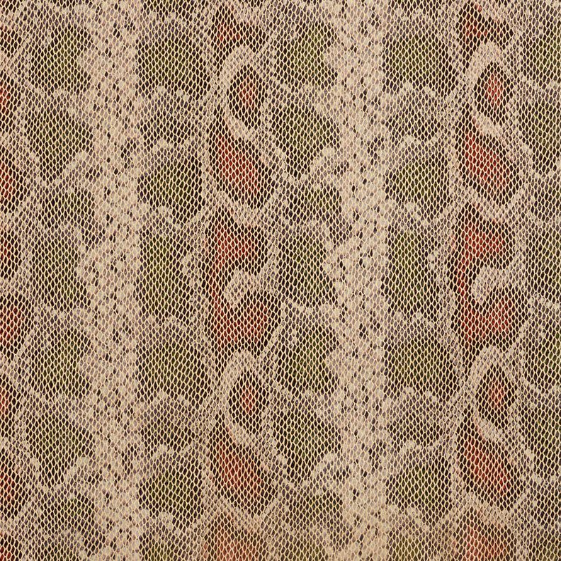 Similicuir aspect serpent – beige/olive foncé,  image number 1