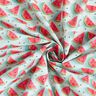 Tissu en coton Popeline pastèque – bleu glacier/rose intense,  thumbnail number 3