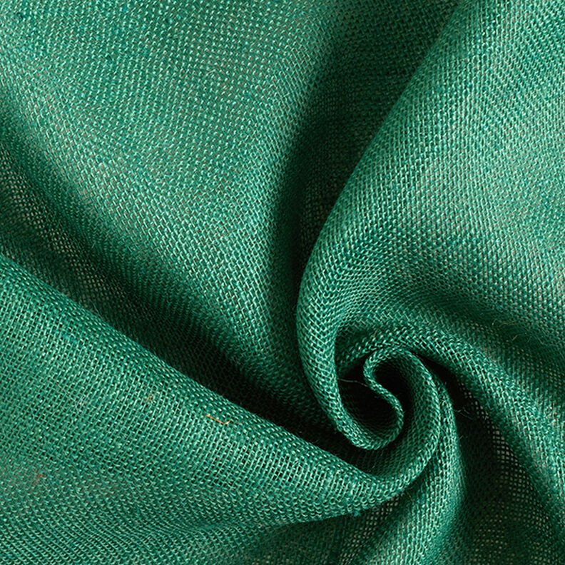 Tissu de décoration Jute Uni 150 cm – vert sapin,  image number 1