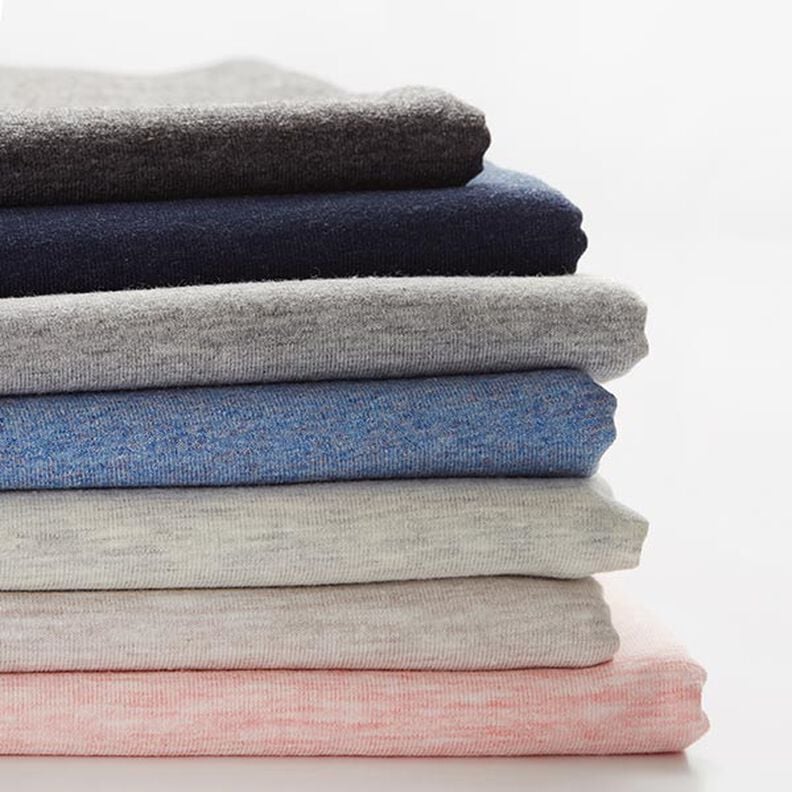 Jersey coton Medium Chiné – anthracite,  image number 4