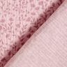 Tissu double gaze de coton vrilles de fleurs bicolores – vieux rose clair,  thumbnail number 4