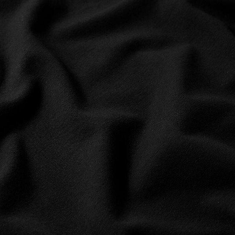 Molleton coton léger uni – noir,  image number 2