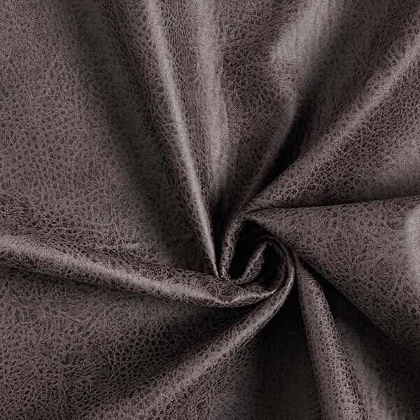 Tissu de revêtement Imitation cuir – gris foncé,  image number 1