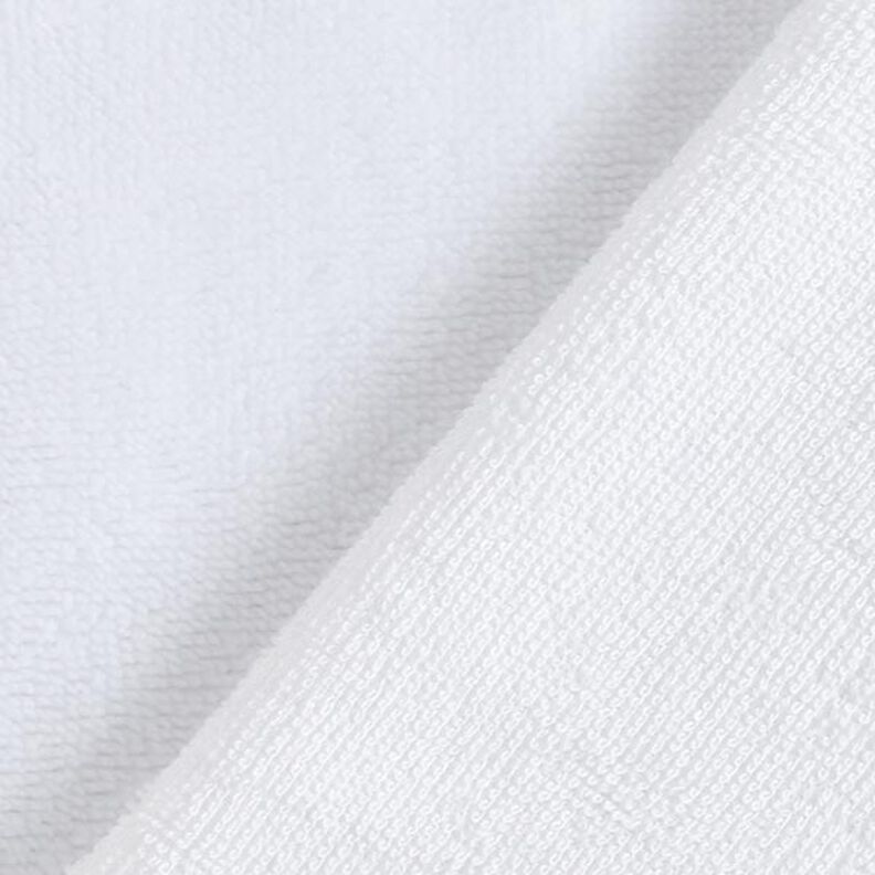 Tissu éponge douillet Bambou Uni – blanc,  image number 3