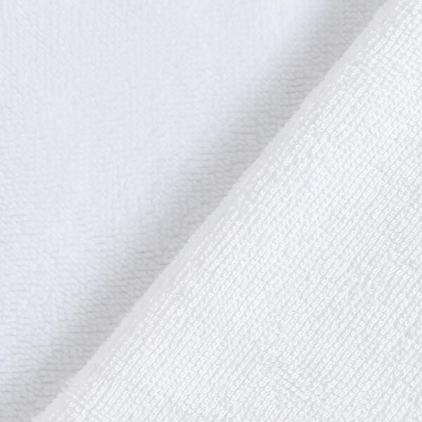 Tissu éponge douillet Bambou Uni – blanc,  image number 3