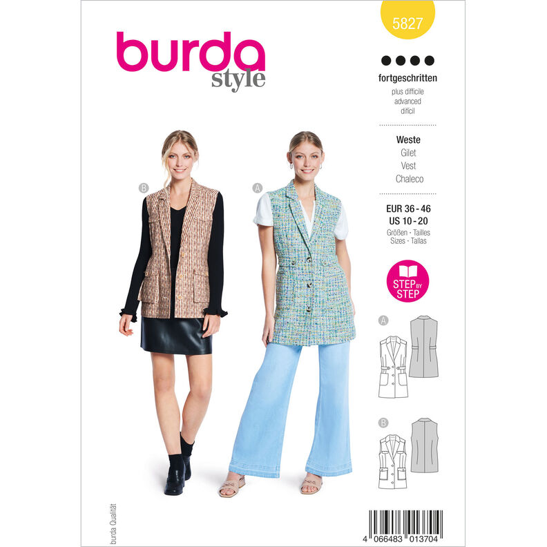 Gilet | Burda 5827 | 36-46,  image number 1