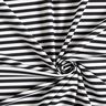 Tissu pour maillot de bain à fines rayures – noir/blanc,  thumbnail number 3