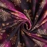 French Terry Sweat d’été Flocons de neige Voie lactée | Glitzerpüppi – aubergine/or ancien,  thumbnail number 3