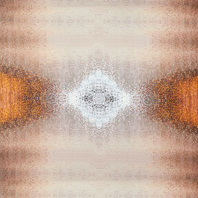 GOTS Jersey coton Mosaïque | TCC x LOOKS by Wolfgang Joop – caramel/taupe foncé, 