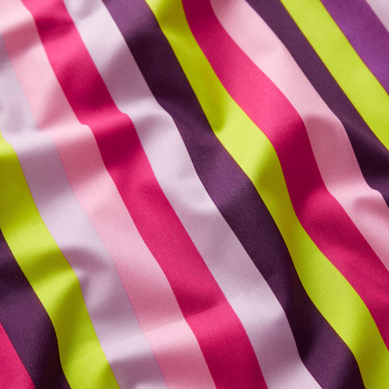 Popeline coton Summer Stripe | Nerida Hansen – lilas,  image number 2