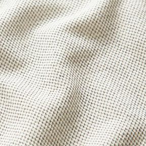 Coton piqué Poivre & Sel – blanc/gris, 