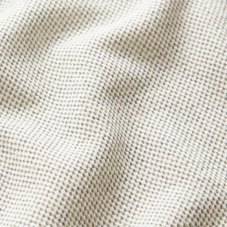 Coton piqué Poivre & Sel – blanc/gris,  image number 2