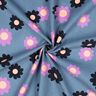 Velours milleraies Fleurs | Poppy Fabrics – bleu jean/lavande,  thumbnail number 3