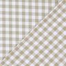 Tissu en coton Vichy - 1 cm – marron clair,  thumbnail number 3