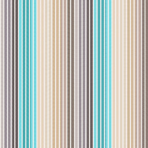 Extérieur Tissu pour chaise longue Rayures verticales 44 cm – noix de cajou/turquoise, 