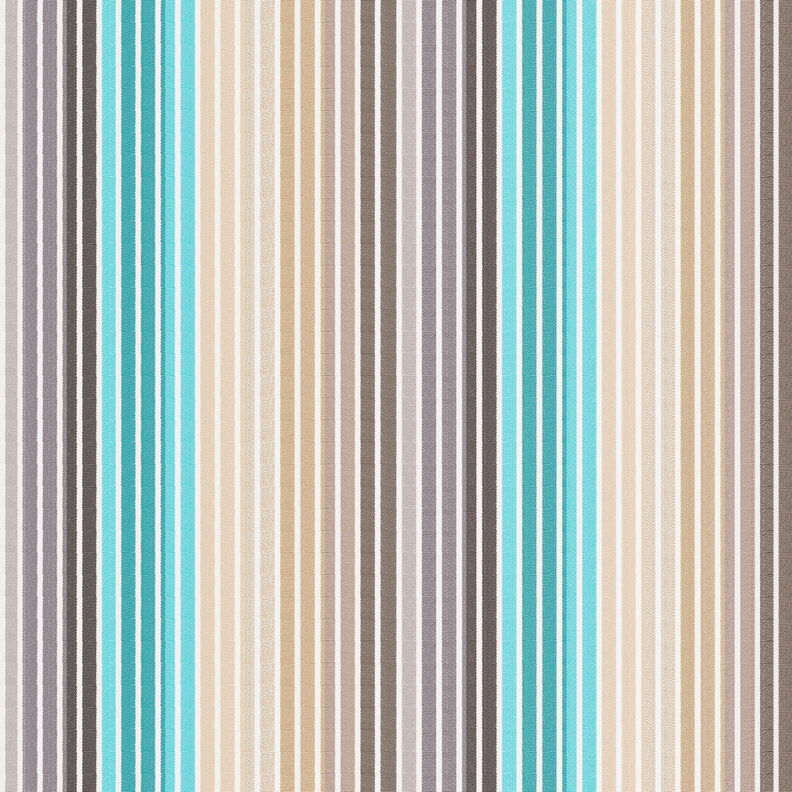 Extérieur Tissu pour chaise longue Rayures verticales 44 cm – noix de cajou/turquoise,  image number 1