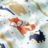 Tissu de décoration Semi-panama Animaux de la forêt – menthe,  thumbnail number 2