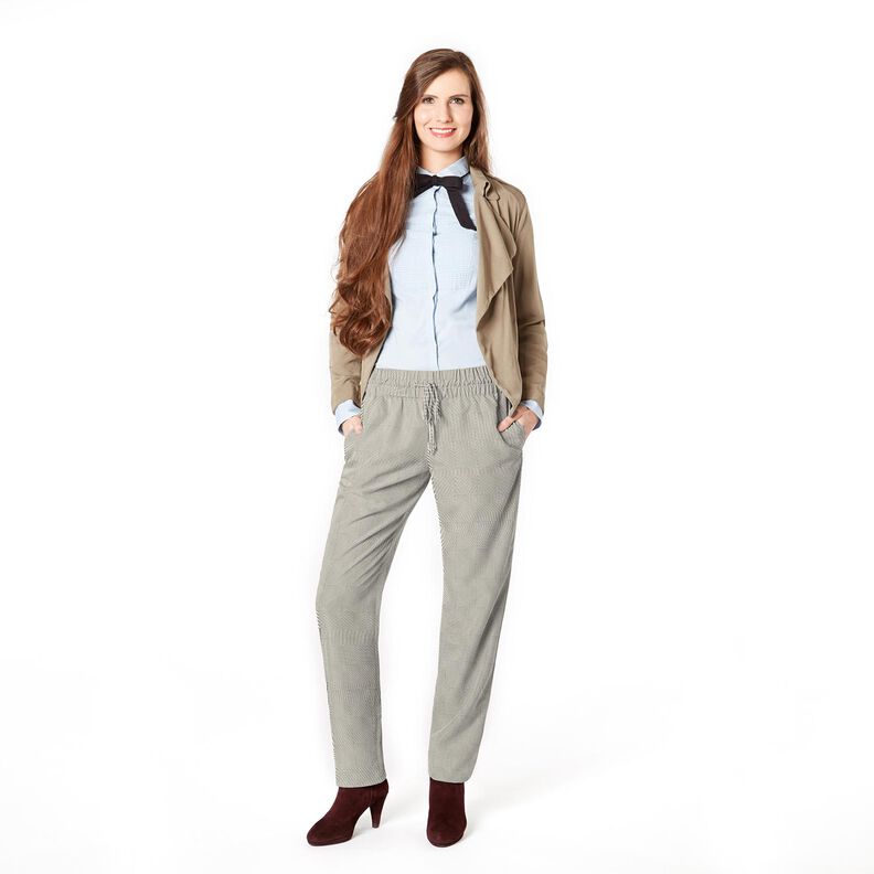 Tissu pour pantalon Carreaux – gris clair,  image number 5