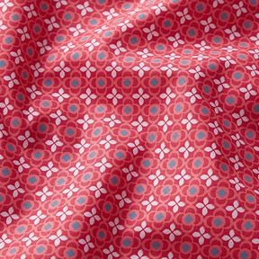 Tissu en coton Cretonne Petit motif de carreaux – rose vif/homard, 