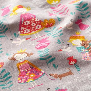 Jersey coton jolie princesse – gris, 