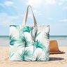 Tissu de décoration Panama Palmwedel – blanc/vert émeraude,  thumbnail number 7