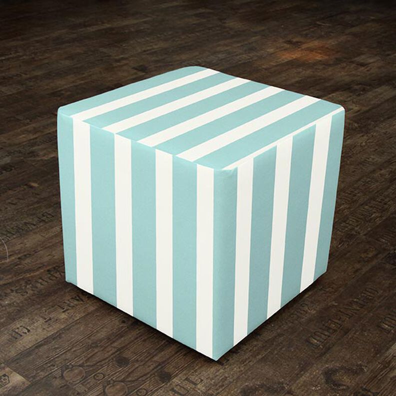 Tissu d’extérieur Acrisol Listado – écru/turquoise,  image number 6