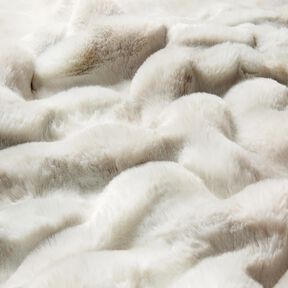 Fourrure synth&eacute;tique poils longs avec d&eacute;grad&eacute; de couleurs &ndash; argent, 